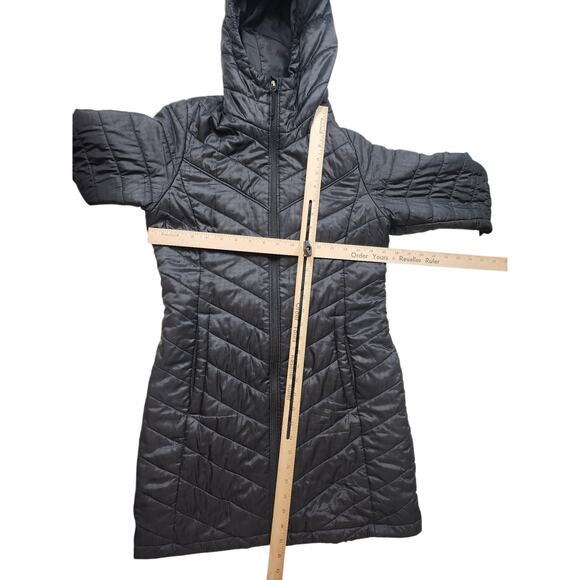 Columbia Omni Heat Long Puffer Coat Womens Small Hooded Winter Jacket Parka - Picture 12 of 16